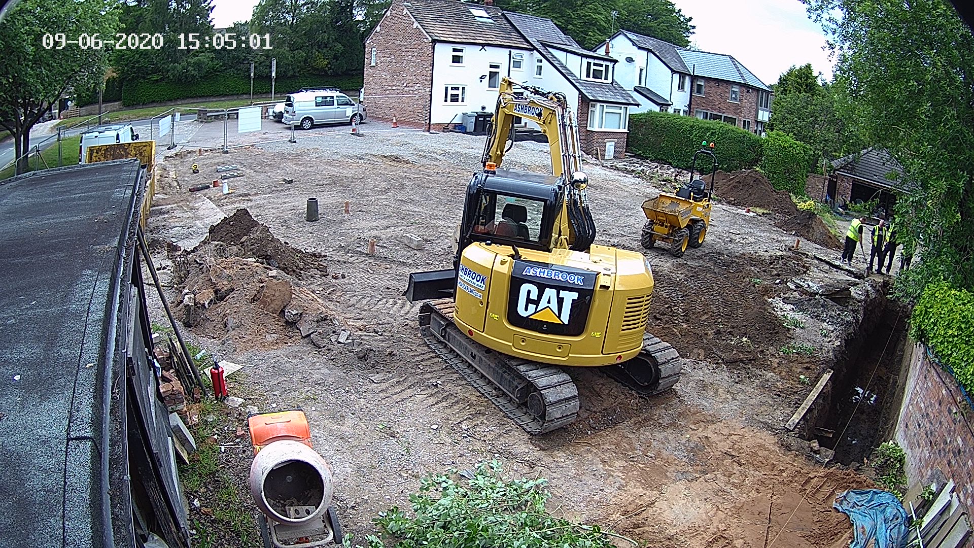 J W Brocklehurst Ltd - first excavations